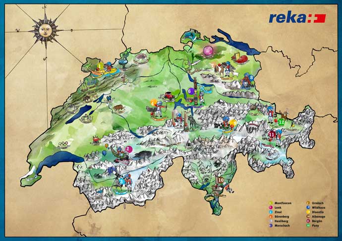 Kindermarketing Karte Reka Werbeagentur Blitz & Donner Bern
