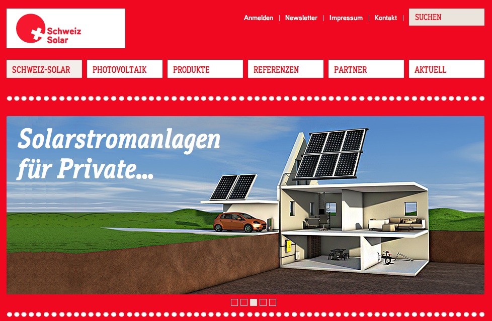 Die Berner Werbeagentur Blitz & Donner realisiert neues Erscheinungsbild für Schweiz-Solar