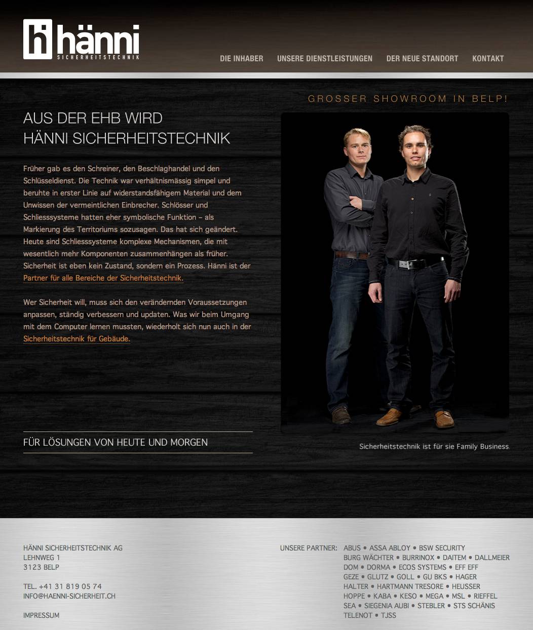 Website Hänni-Sicherheit